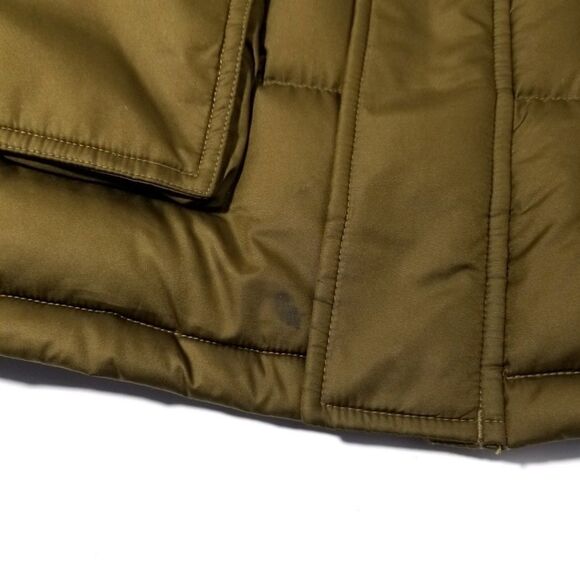 EDDIE BAUER Quilted Down StormRepel DWR Cargo Puffer Parka Jacket Small Gorpcore - Picture 7 of 10